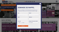Desktop Screenshot of cours-thales.fr